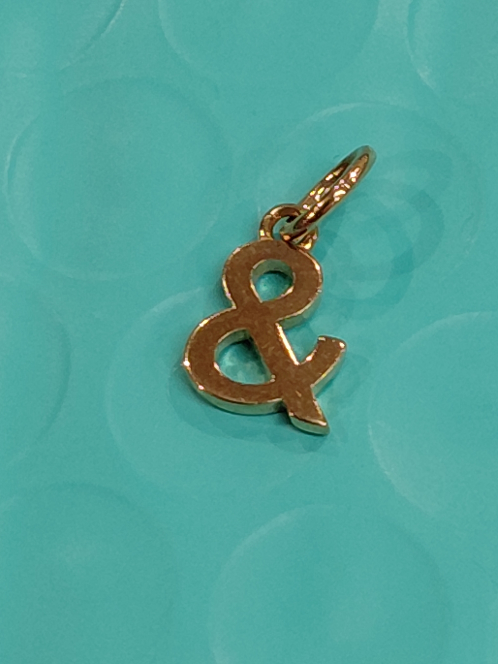 Tiffany 18K Yellow Gold Ampersand Charm Pendant